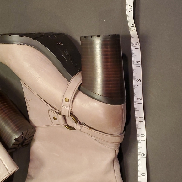 Ralph Lauren Boots Gray Leather.  Sz. 6.5B - Picture 10 of 12